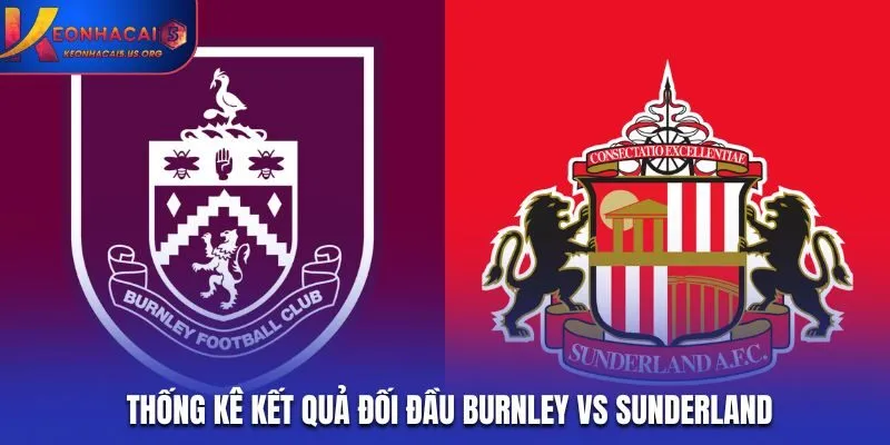 Thống kê kết quả đối đầu Burnley vs Sunderland